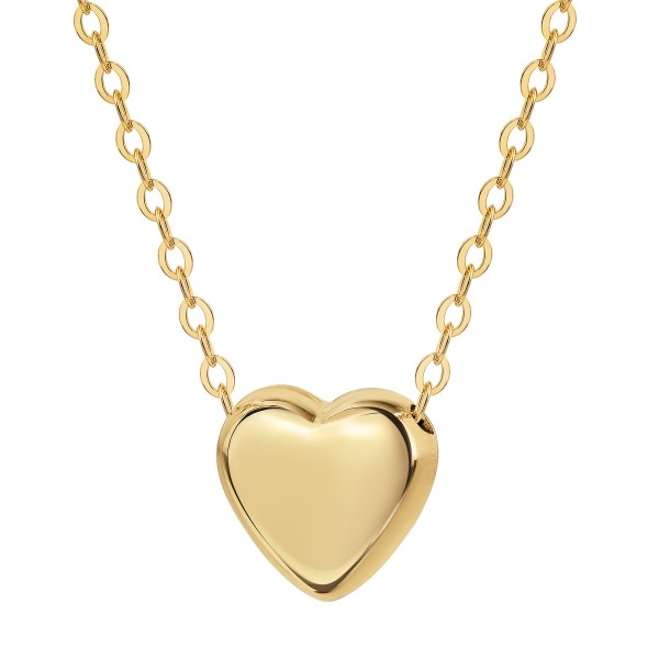 Collier 375/- Gelbgold Herz Ankerkette 375/- Gold 42cm
