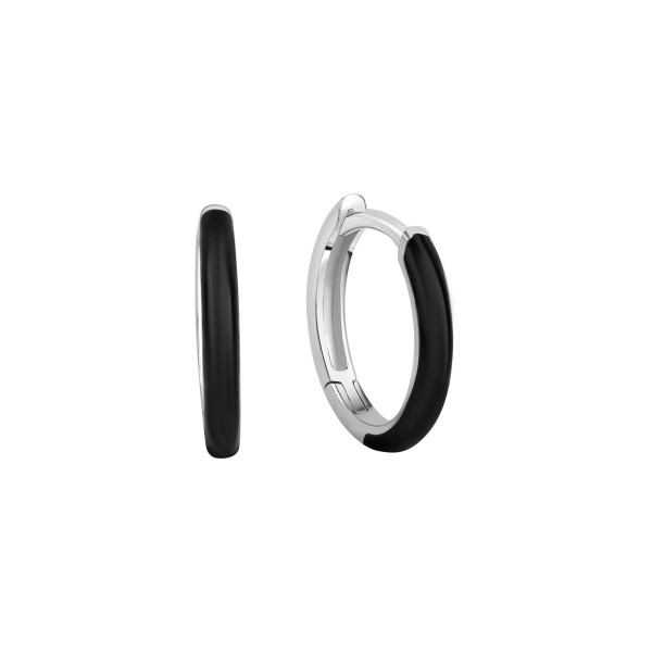 Creolen 925/- Sterling Silber rhodiniert 1,4cm