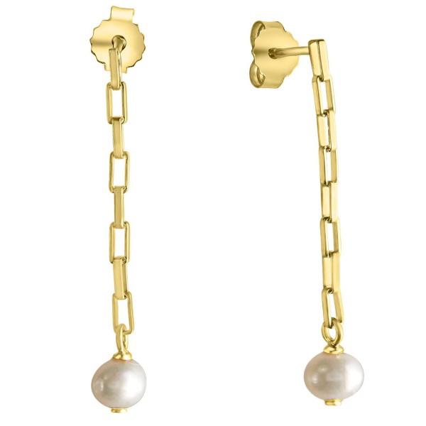 Ohrring 925/- Sterling Silber vergoldet 3,5cm ohne