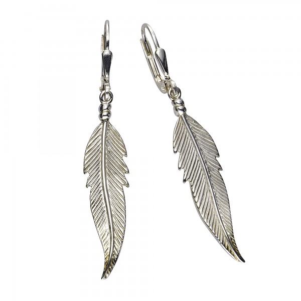 Ohrringe 925/- Sterling Silber rhodiniert 4,8cm