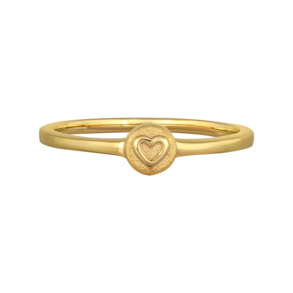 cai love Ring 925/- Sterling Silber vergoldet ohne Stein