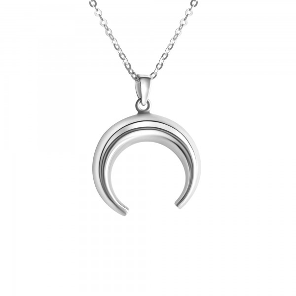 Anhänger mit Kette Ankerkette 925/- Sterling Silber weiss 45cm