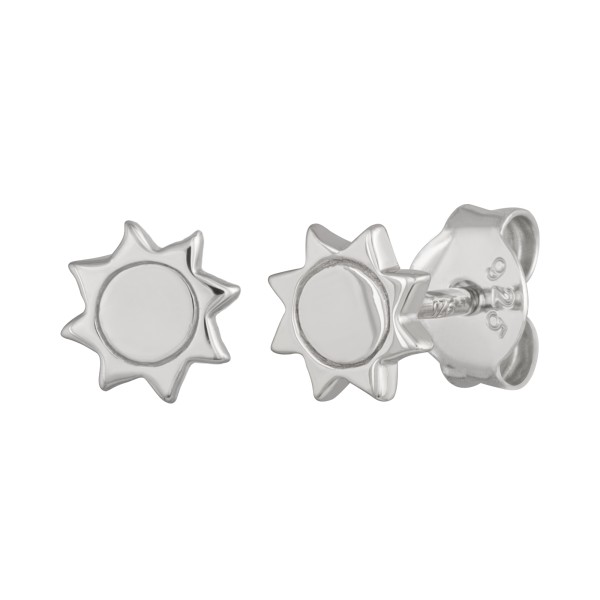 cai Ohrstecker 925/- Sterling Silber rhodiniert 0,6cm