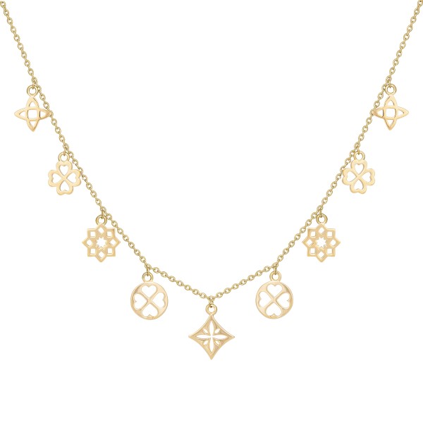 cai Collier Ankerkette 925/- Sterling Silber vergoldet 38+5cm