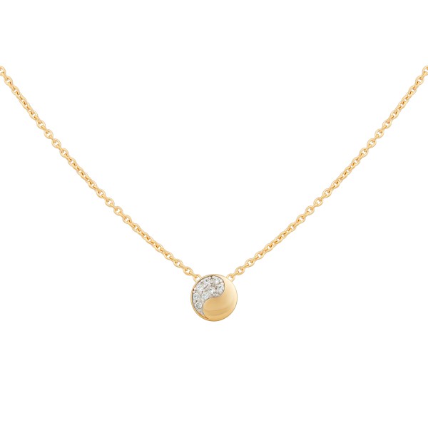 cai Kette 925 Silber vergoldet Ankerkette 925/- Sterling Silber vergoldet 38+5cm Zirkonia