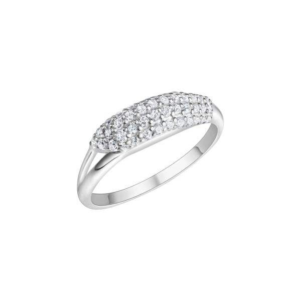 Ring 925/- Sterling Silber rhodiniert Zirkonia