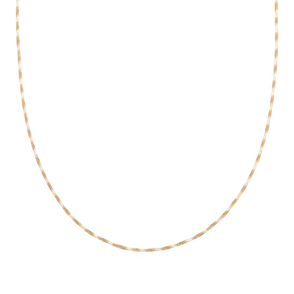 cai women Collier 4-kant Schlangenkette 925/- Sterling Silber vergoldet 38+5cm ohne Stein
