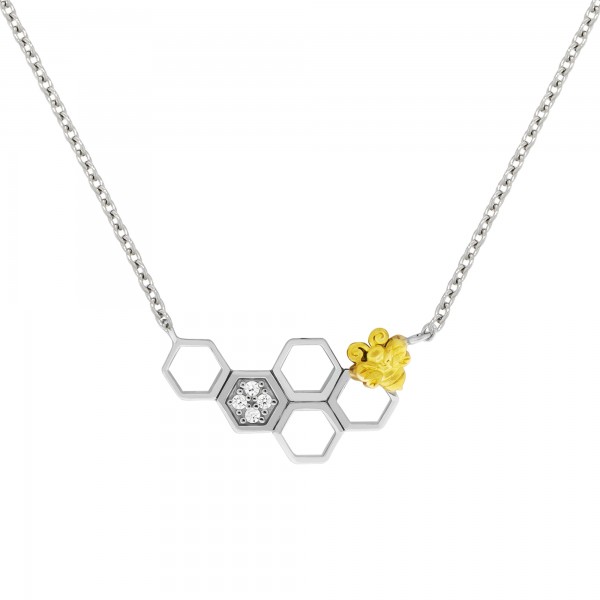 Halskette Ankerkette 925/- Sterling Silber rhodiniert 42/45cm Zirkonia