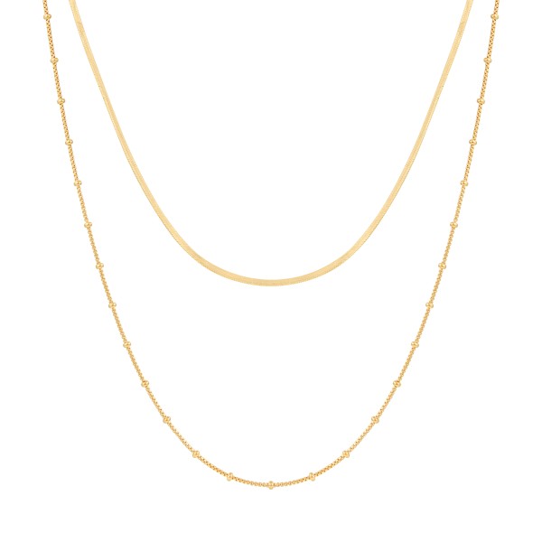 Collier Schlangenkette 925/- Sterling Silber vergoldet 38+5cm