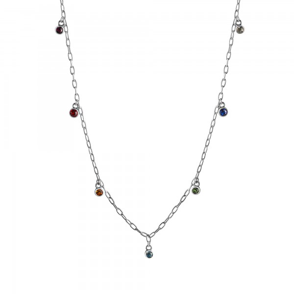 Collier Ankerkette 925/- Sterling Silber rhodiniert 42+5cm