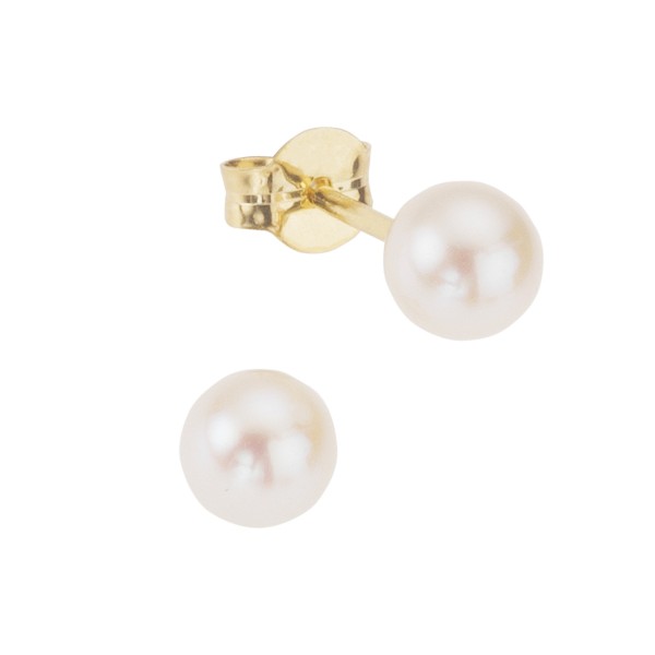 Ohrringe 585/- Gold 0,6cm Süßwasserzuchtperle