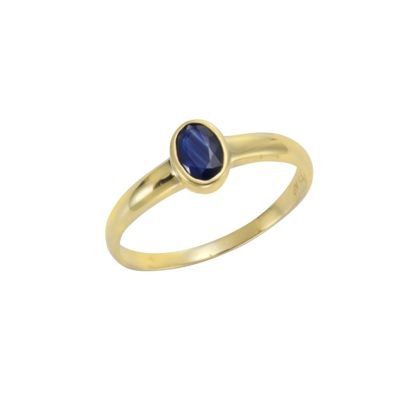 Ring 375/- Gold Saphir