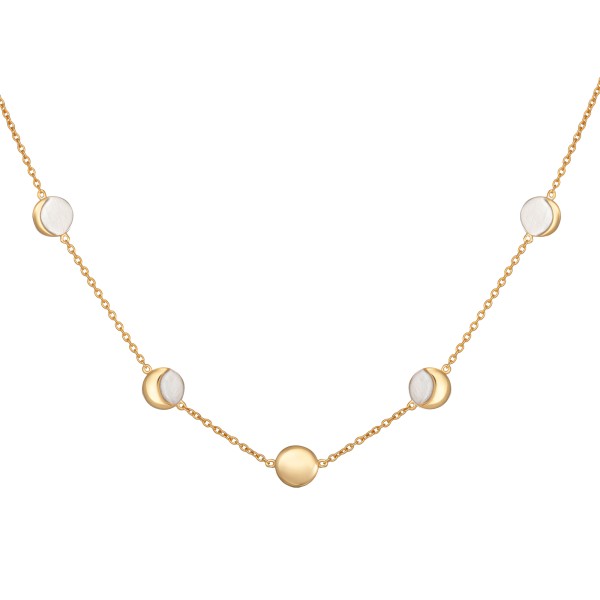 cai love Collier Ankerkette 925/- Sterling Silber vergoldet 39+5cm