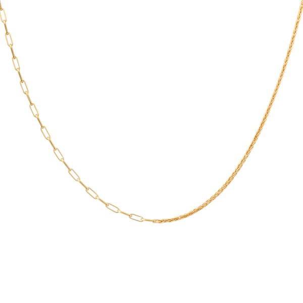 cai Halskette Fantasiekette 925/- Sterling Silber vergoldet 50+5cm
