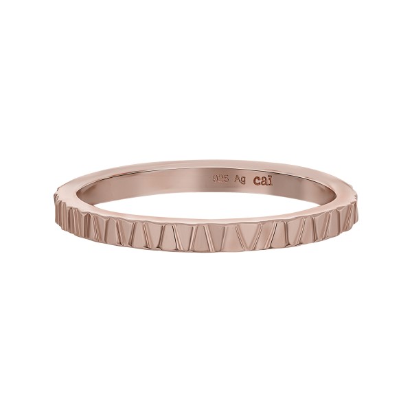 cai love Ring 925/- Sterling Silber rotvergoldet ohne Stein