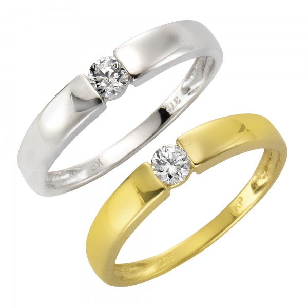 Ring 375/- Gold Zirkonia