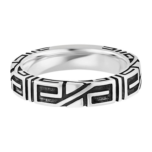 cai men Ring 925/- Sterling Silber rhodiniert ohne Stein