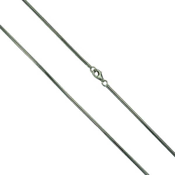 Collier Schlangenkette 925/- Sterling Silber rhodiniert 70cm