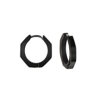 Klappcreolen Edelstahl oxidiert 1,7cm Klappcreolen Edelstahl oxidiert 1,7cm