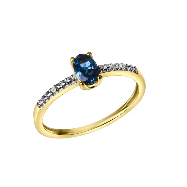Ring 585/- Gold Diamant 0,006ct.