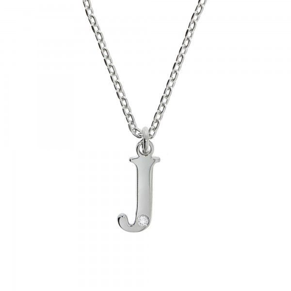 Halskette Flachpanzerkette 925/- Sterling Silber rhodiniert 45+3cm Diamant 0,008ct.