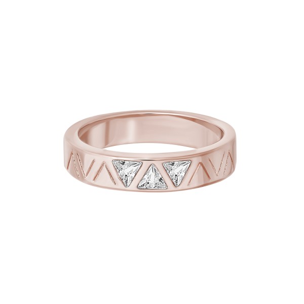 cai love Ring 925/- Sterling Silber rotvergoldet Zirkonia