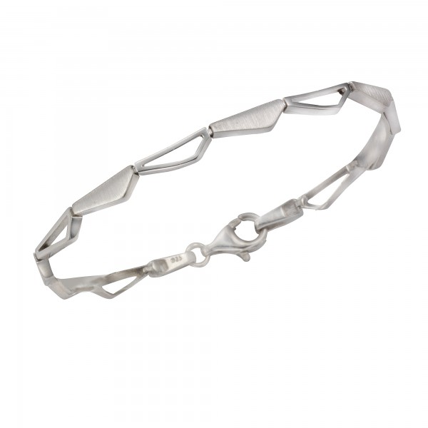 Armband 925/- Sterling Silber rhodiniert 19cm